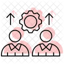Partnership Development Color Shadow Thinline Icon アイコン