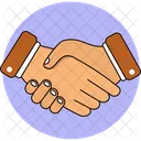 Partnership Handshake Business Deal Icon