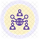Partnership Network Line Icon Icon