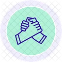 Partnership Strength Line Icon Icon