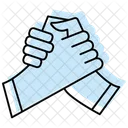 Partnership Strength Color Shadow Thinline Icon アイコン