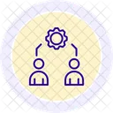 Partnership Synergy Line Icon Icon