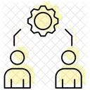 Partnership Synergy Color Shadow Thinline Icon アイコン