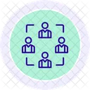 Partnership Teamwork Line Icon Icon