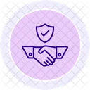 Partnership Trust Line Icon Icon