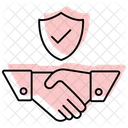 Partnership Trust Color Shadow Thinline Icon アイコン