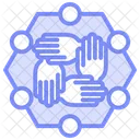 Partnership Unity Duotone Line Icon Icon