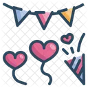 Party Event Heart Icon