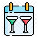 Calendar Date Party Icon