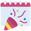 Party Calendar Dates Icon