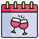 Party Cheers Wine Icon
