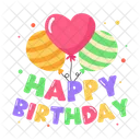 Birthday Celebration Birthday Balloons Party Balloons Icon