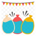 Party Balloons Helium Balloons Party Decor Icon