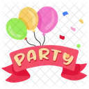 Bunch Balloons Party Balloons Helium Balloons Icon