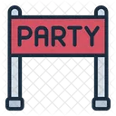 Party Banner Decoration Celebration Icon