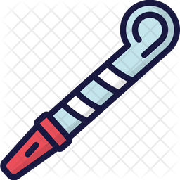 Party Blower Icon - Download in Colored Outline Style