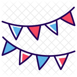 Party Bunting Flags  Icon