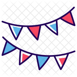 Party Bunting Flags  Icon