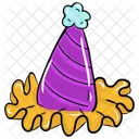 Birthday Cap Headgear Party Hat Icon