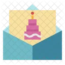 Party Card Cake Icon
