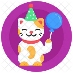 Party Cat  Icon