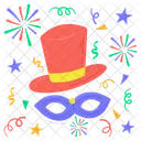 Hat Eye Mask Costume Icon