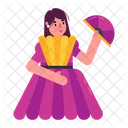 Party Costume Ball Gown Carnival Girl Icon