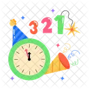 Party Countdown Birthday Countdown Party Time Icon