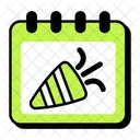 Party Day Celebration Calendar Icon