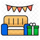 Party Decorations Birthday Decorations Sofa Icon