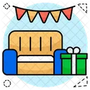 Party Decorations Birthday Decorations Sofa Icon