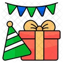 Party Decorations Gift Birthday Cap Icon