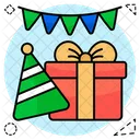 Party Decorations Gift Birthday Cap Icon