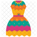 Party Dress Mexico Celebration Icon