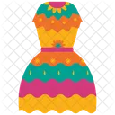 Party Dress Mexico Celebration Icon