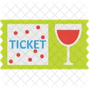 Getrankeeinladung Ticket Partyticket Symbol