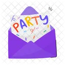 Invitation Party Invitation Party Envelope Icon