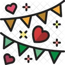 Party Flag Garland Bunting Icon