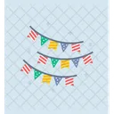 Party Flags Garlands Wedding Banners Icon