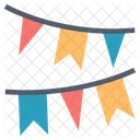 Party Flags Garlands Party Decoration Icon