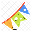 Decorative Flags Party Flags Bunting Banner Icon