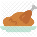 Party Food Broast Chicken Chicken Icon