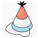 Party Hat Part Cap Birthday Hat Icon