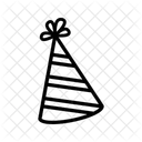 Party hat stripe  Icon