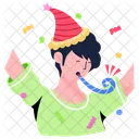 Party Horn Birthday Boy Birthday Celebration Icon