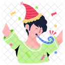 Party Horn Birthday Boy Birthday Celebration Icon