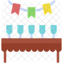 Party Table Garlands Icon