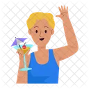 Party Beach Beach Club Icon