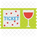 Drink Invitation Ticket Party Ticket Icon