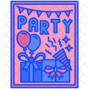 Party Invitation Card  Icon